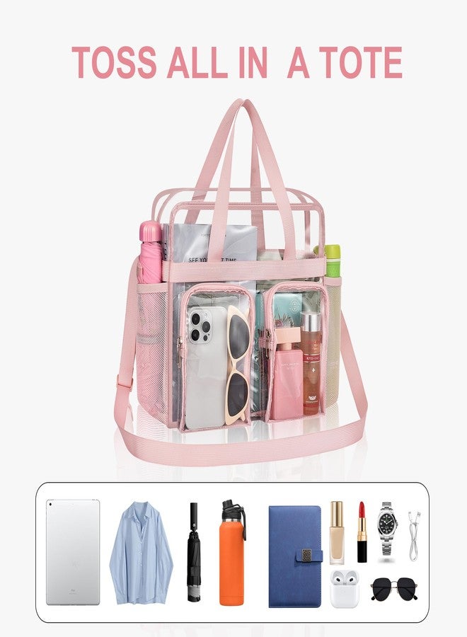 Oraben Clear Bag for Stadium Events 12x6x12 Clear Tote Bag for Women Transparent Lunch Bag for Work Sports Concert - Image 4